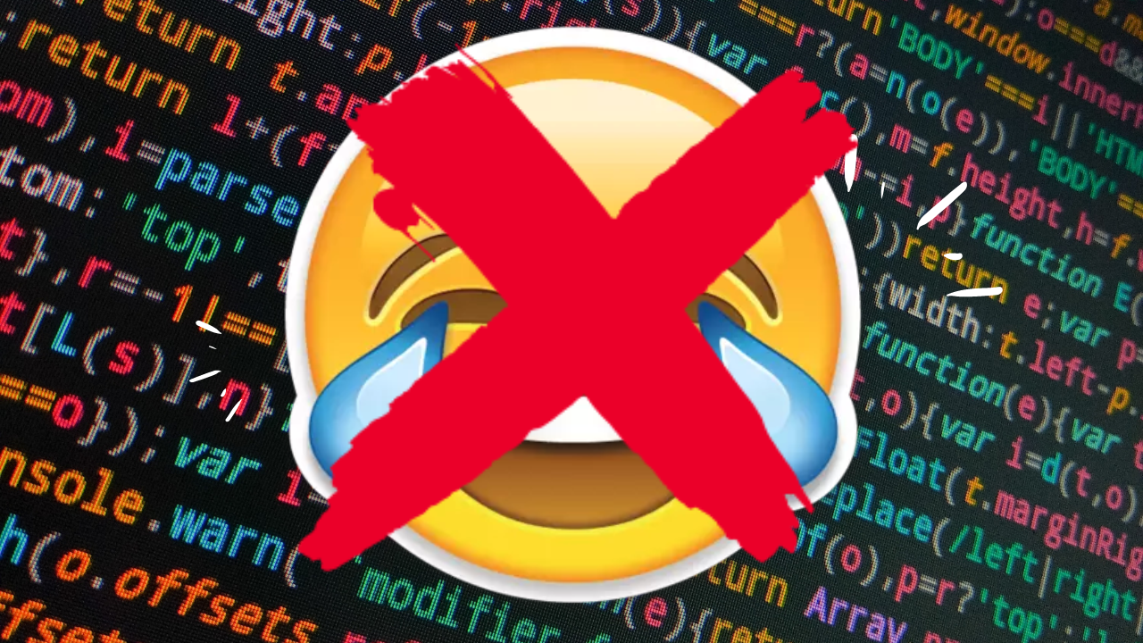 Crossed out emoji, thumbnial for Javascript - how to remove emojis from a string